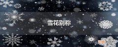 雪花别称