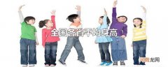 全国各省平均身高