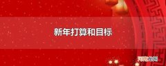 新年打算和目标