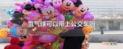 氢气球可以带上公交车吗