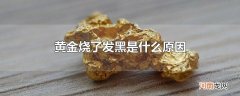 黄金烧了发黑是什么原因
