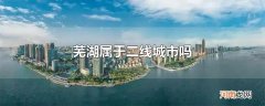 芜湖属于二线城市吗