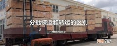 分批装运和转运的区别