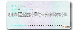 身份证号代表什么每个数字代表什么