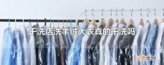 干洗店洗羊绒大衣真的干洗吗