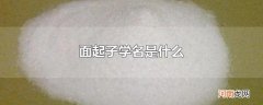 面起子学名是什么