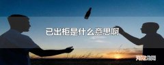 已出柜是什么意思啊