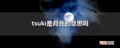 tsuki是月亮的意思吗