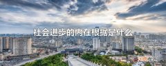 社会进步的内在根据是什么