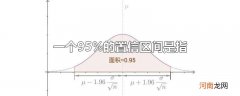 一个95%的置信区间是指