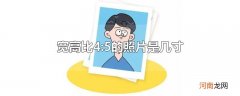 宽高比4:5的照片是几寸