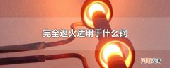 完全退火适用于什么钢