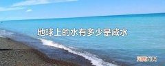 地球上的水有多少是咸水