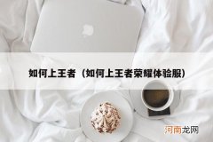 如何上王者荣耀体验服 如何上王者