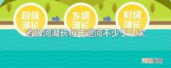 省级河湖长每年巡河不少于几次