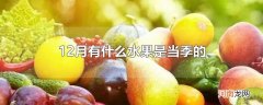 12月有什么水果是当季的