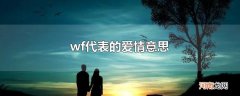 wf代表的爱情意思