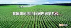 我国耕地面积位居世界第几位