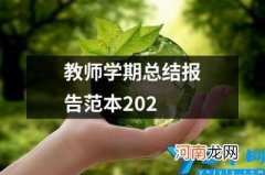 教师学期总结报告范本202 教师年度总结表