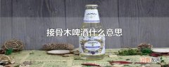接骨木啤酒什么意思