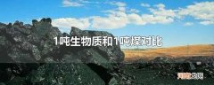 1吨生物质和1吨煤对比