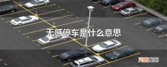 无感停车是什么意思