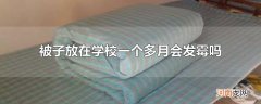 被子放在学校一个多月会发霉吗