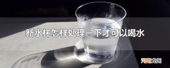 新水杯怎样处理一下才可以喝水