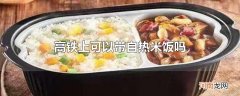 高铁上可以带自热米饭吗