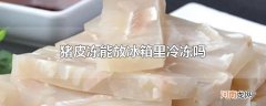 猪皮冻能放冰箱里冷冻吗