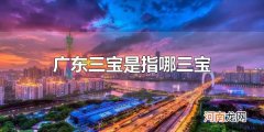 广东三宝是指哪三宝 广东特产有哪些