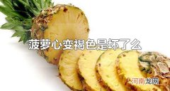 菠萝心变褐色是坏了么 菠萝心怎样避免变褐色