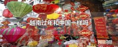越南过年和中国一样吗