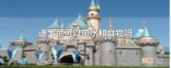 迪士尼可以带水和食物吗