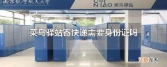菜鸟驿站寄快递需要身份证吗