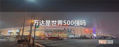 万达是世界500强吗