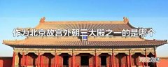 作为北京故宫外朝三大殿之一的是哪个