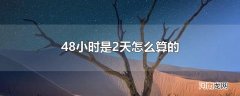 48小时是2天怎么算的