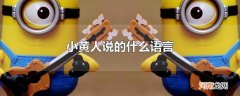 小黄人说的什么语言
