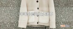羊毛外套可以水洗不