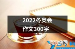 2022冬奥会作文300字 2022冬奥会作文300字初一