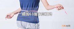 腰围63厘米算粗吗