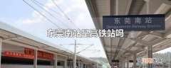 东莞南站是高铁站吗