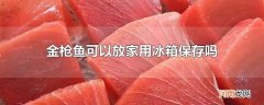 金枪鱼可以放家用冰箱保存吗