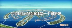 沙特阿拉伯和迪拜是一个国家吗