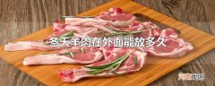 冬天羊肉在外面能放多久