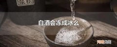 白酒会冻成冰么