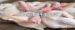 刚杀的鸡要洗干净冷冻吗