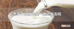 冬天牛奶放车里一晚上怕冻吗