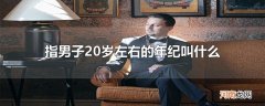 指男子20岁左右的年纪叫什么